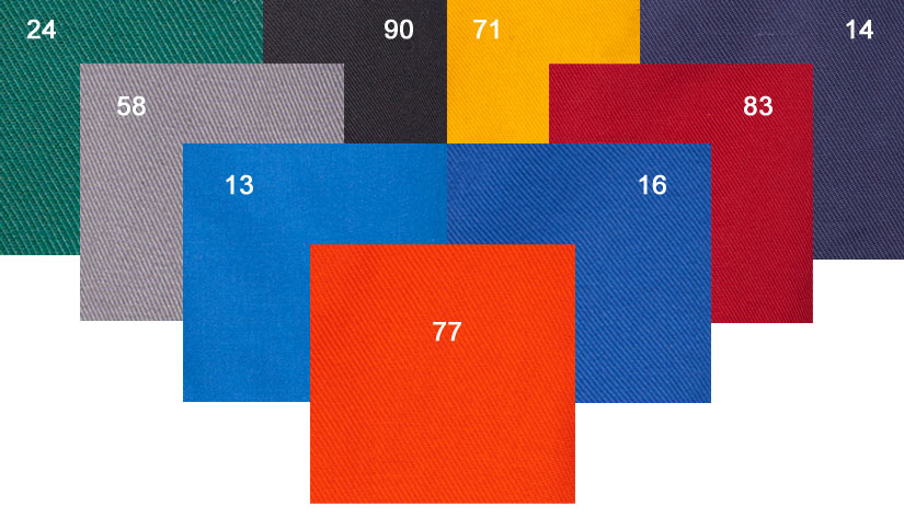Основные цвета тканей применяемых для изготовления летних комбинезонов