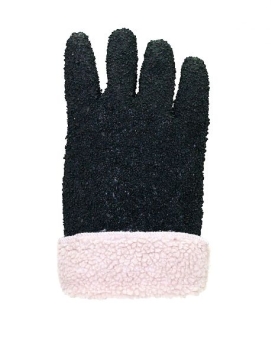 Перчатки утепленные "ВИНТЕРЛЕ Грипп" ПВХ черного цвета с крошкой, вкладыш акриловый мех, в уп.60пар